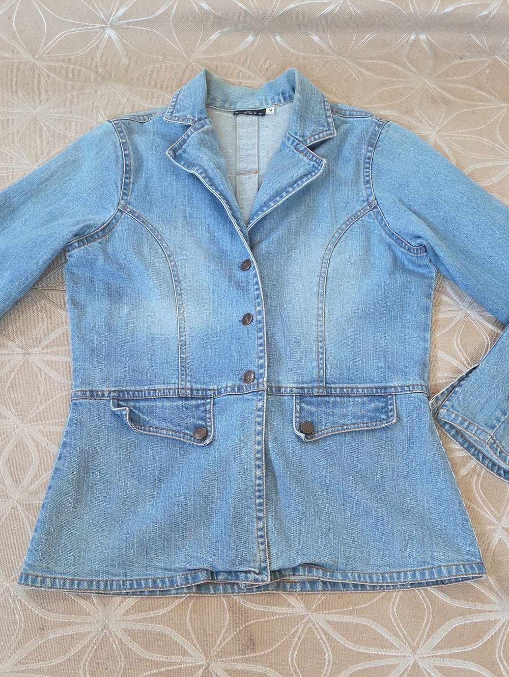 Gicdee Blue Denim Blazer Jacket
